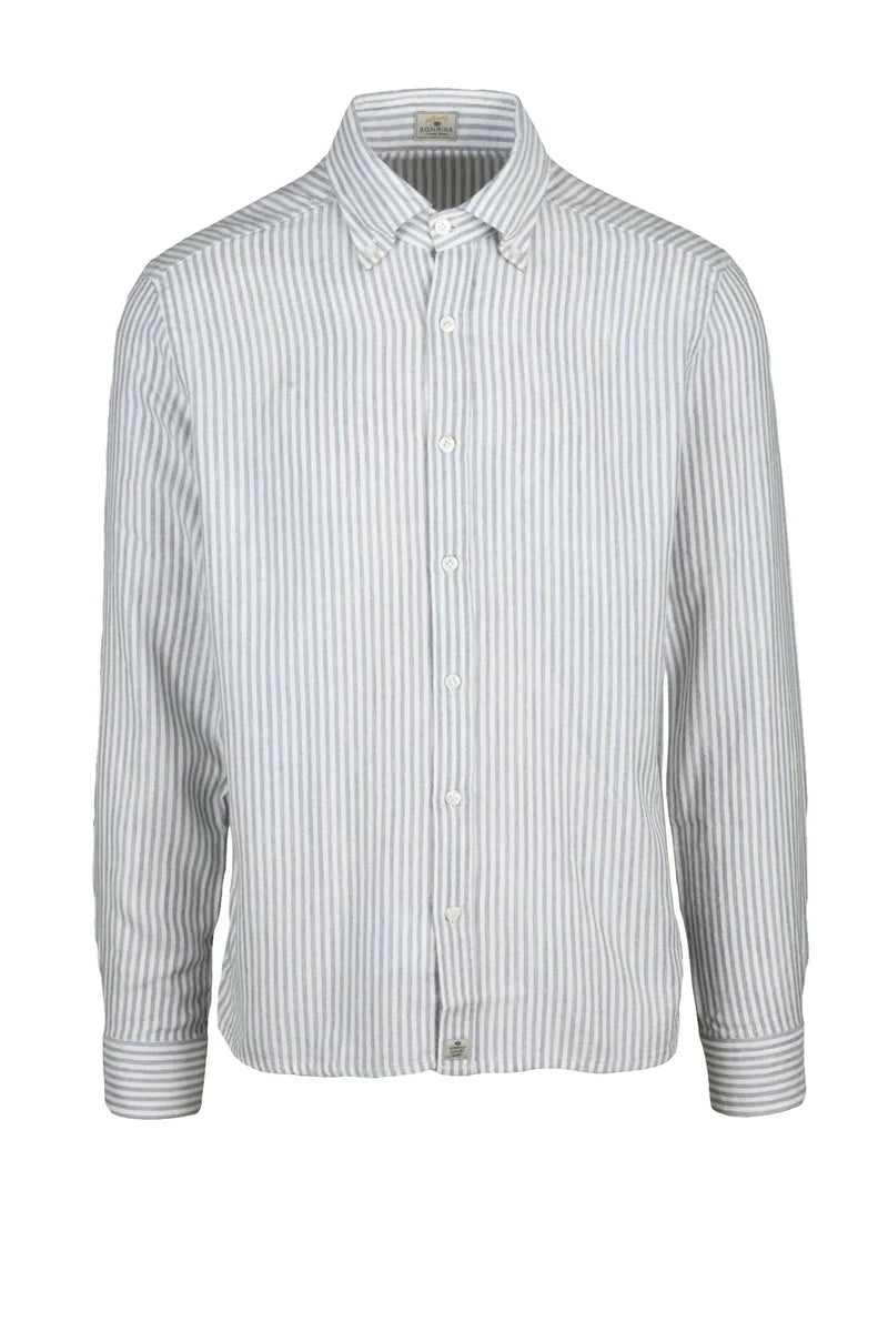Silvery Men's Shirt - Grey/Beige