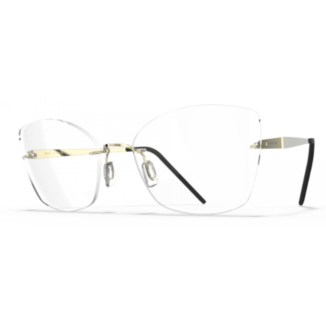 Bf1074 Aero Loop B3-P2 Rimless Gold Eyeglasses with Adjustable Nose Pads