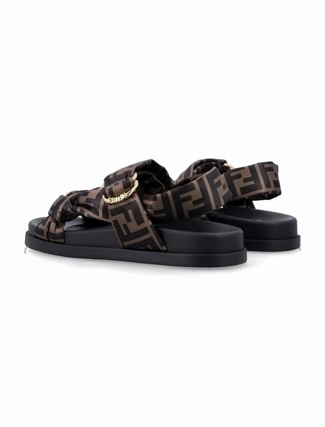 Monogram Pattern Sandal With Padded Straps
