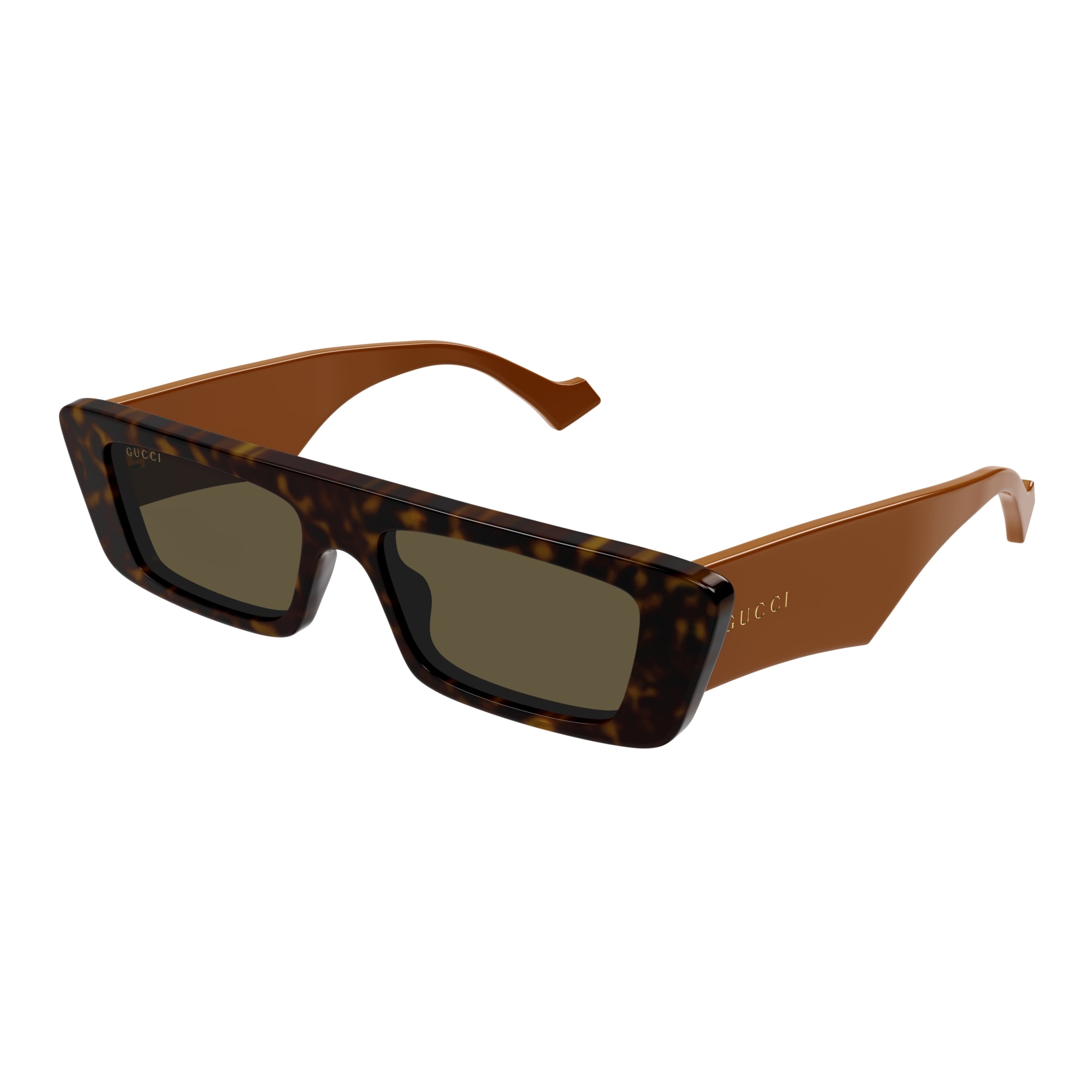 Gg1331s Rectangular Tortoiseshell Sunglasses
