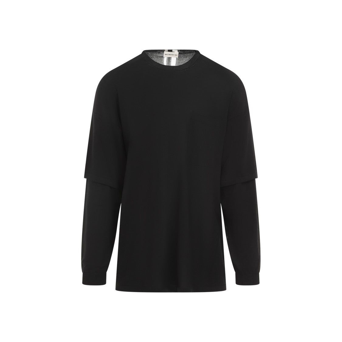 Men's Cotton Sweater With Unique Layered Design