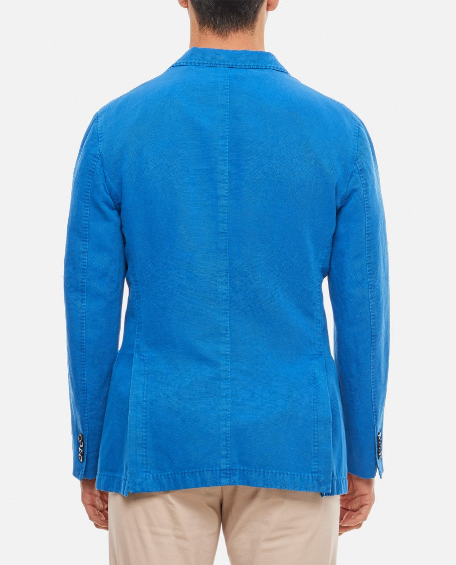 Single-Breasted Jacket 2 Buttons In Cotton Canvas