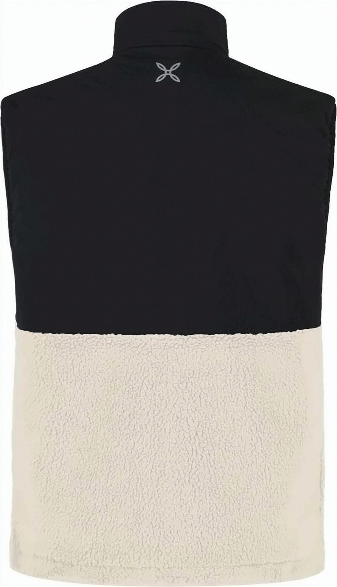 Two-Tone Sleeveless Montura Vest with High Collar