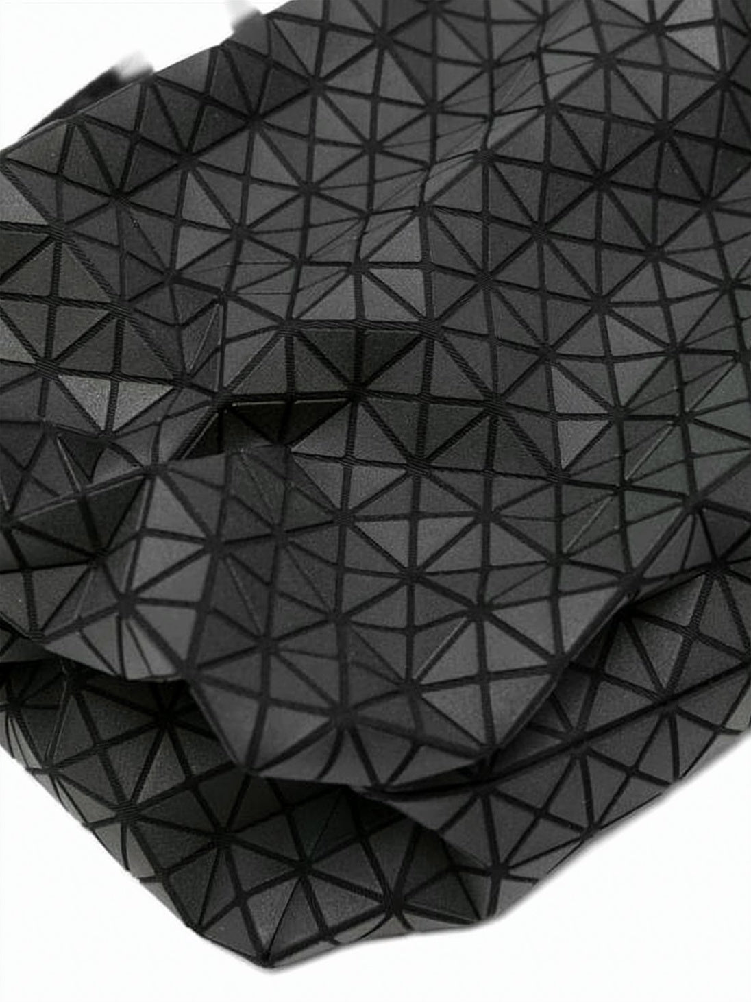 Geometric-Patterned Cotton Shoulder Bag