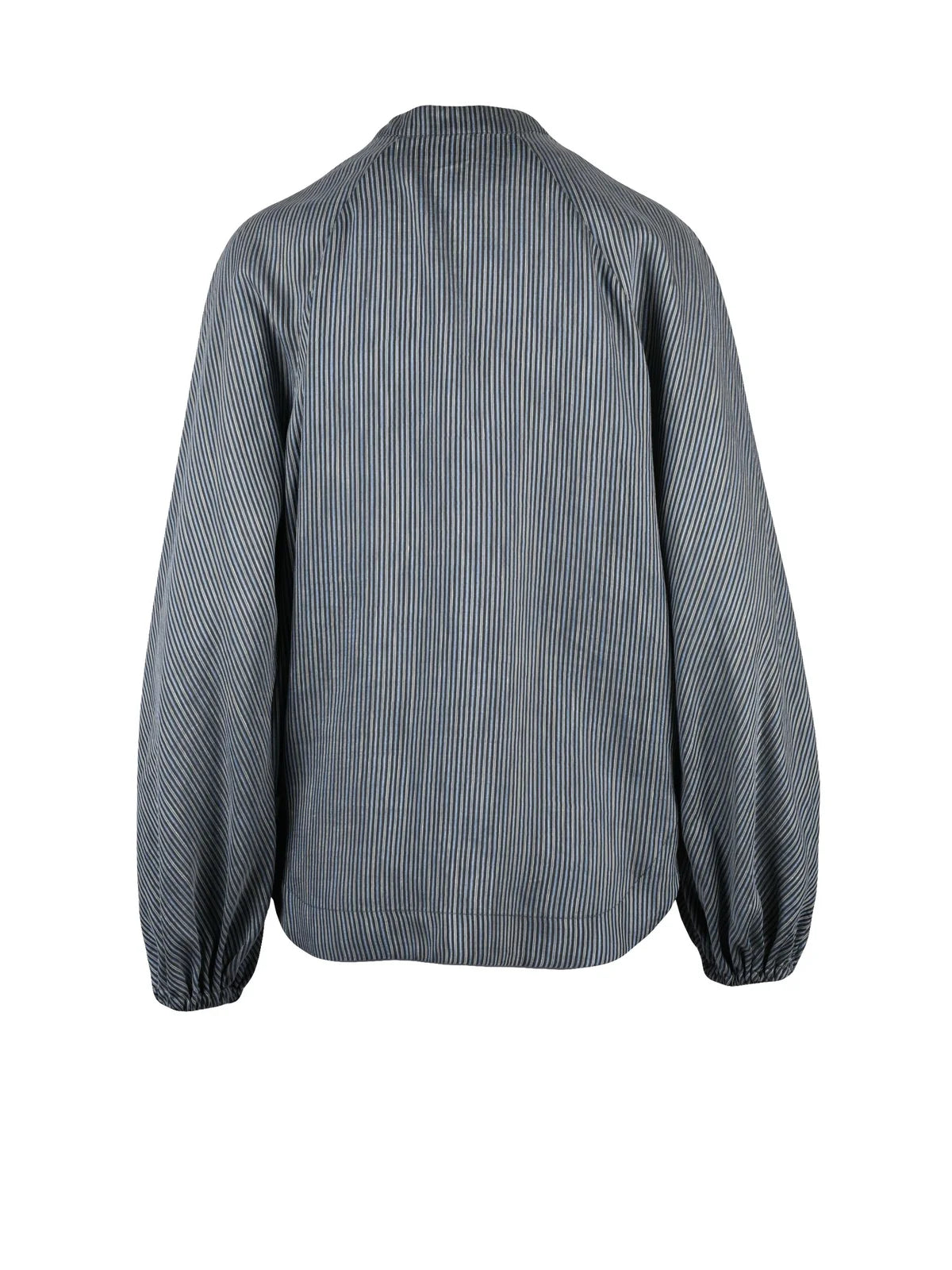 Grey Sky Blue Viscose Linen Silk Shirt