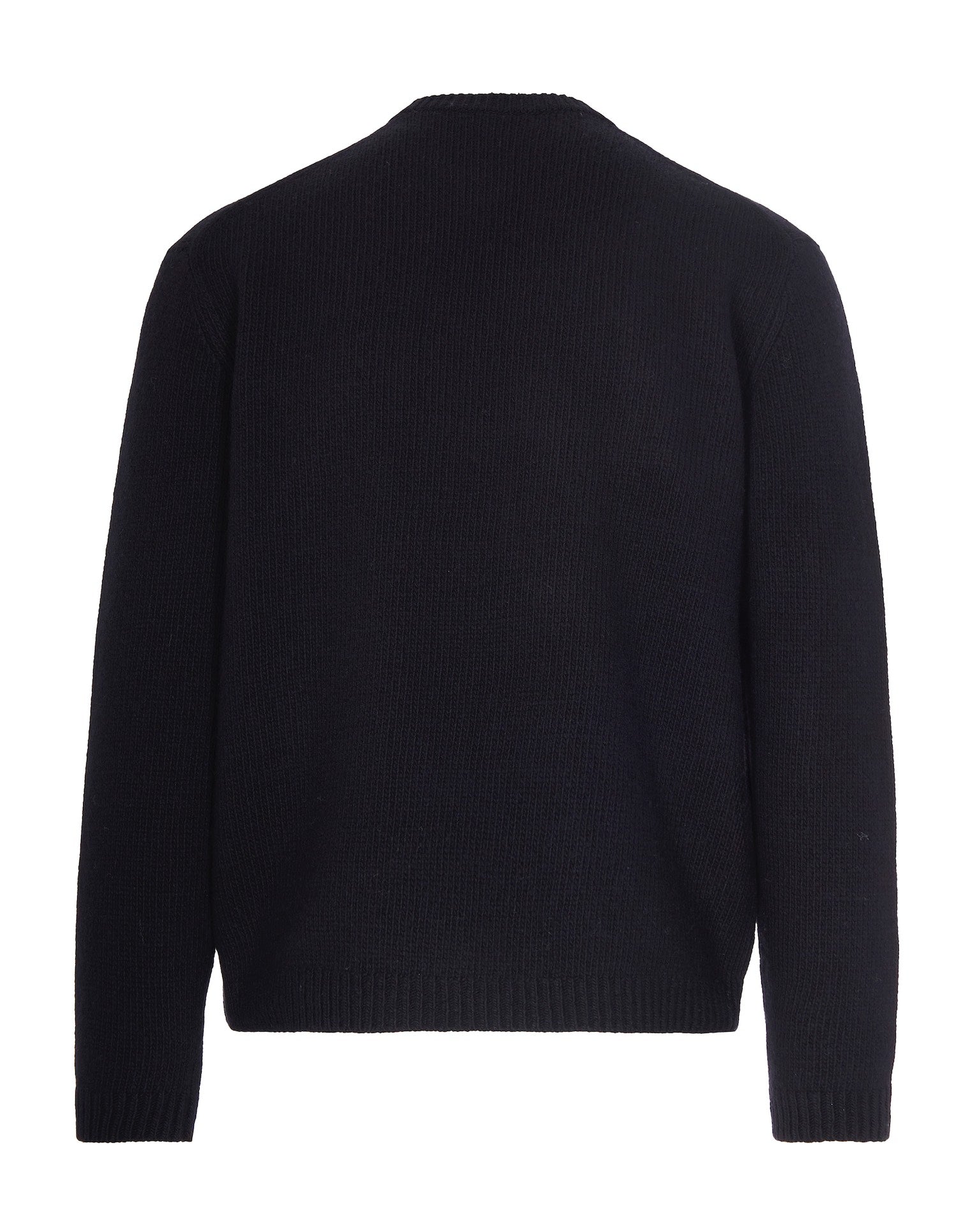 Black Jacquard Fox Design Sweater