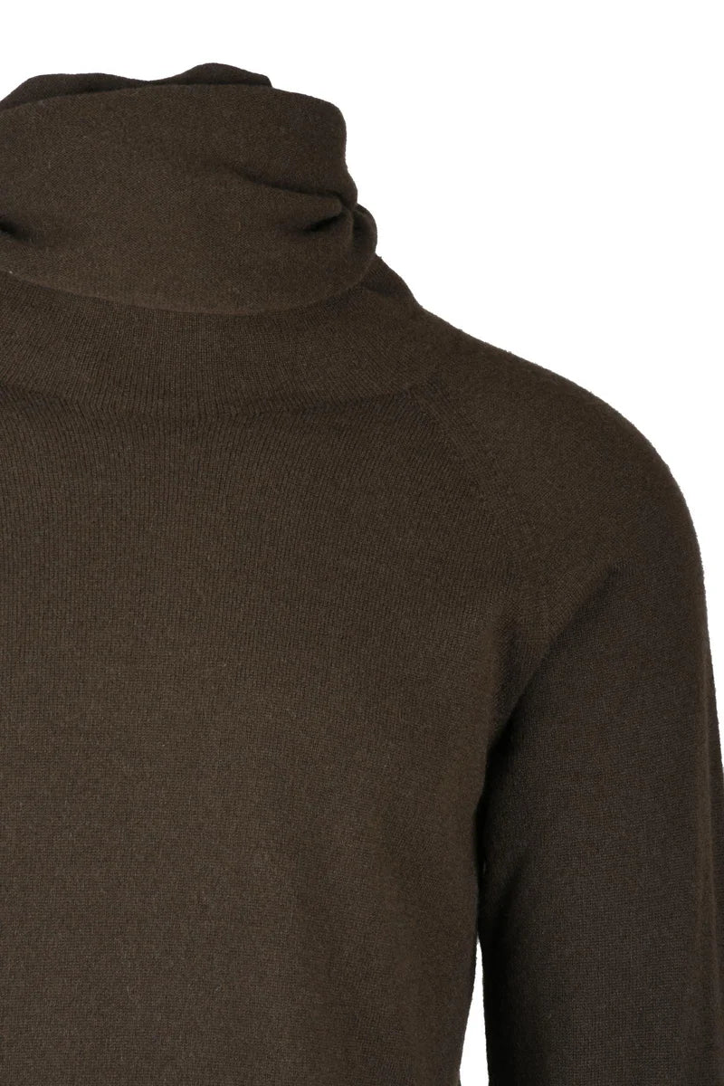 Cashmere Hoodie Pullover - Brown