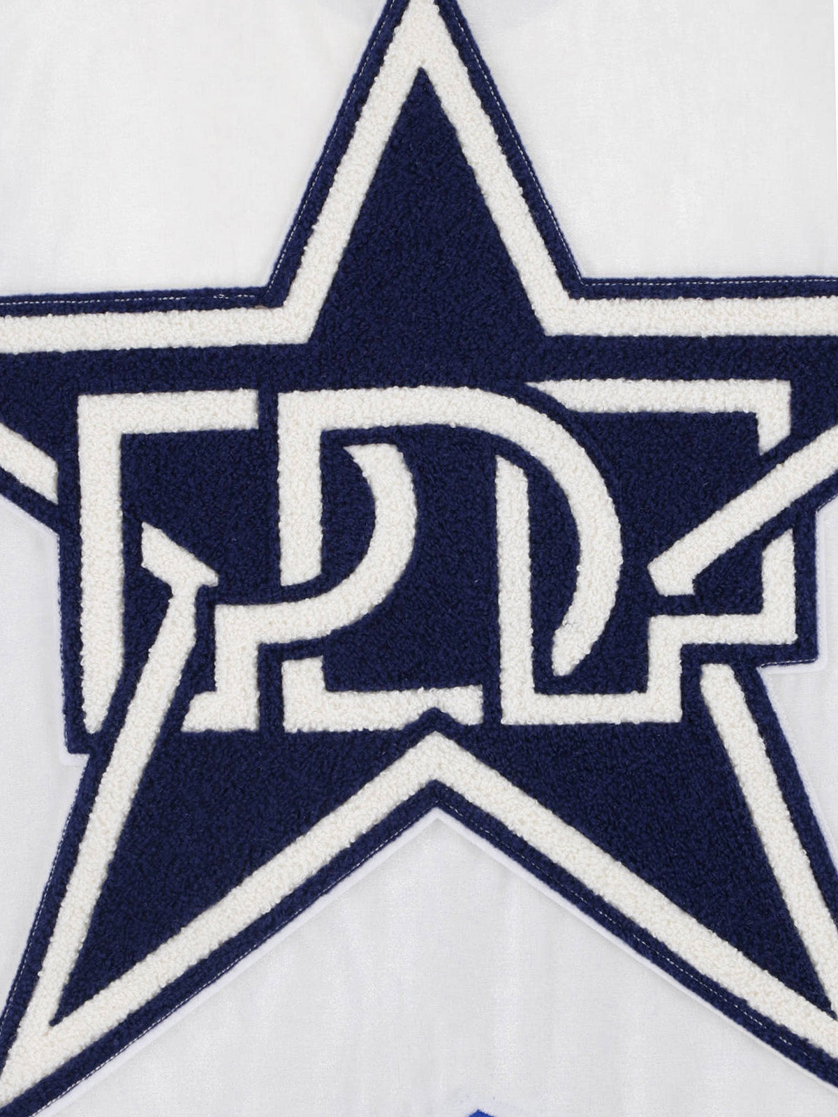 White Zip Star A Fabric Jacket