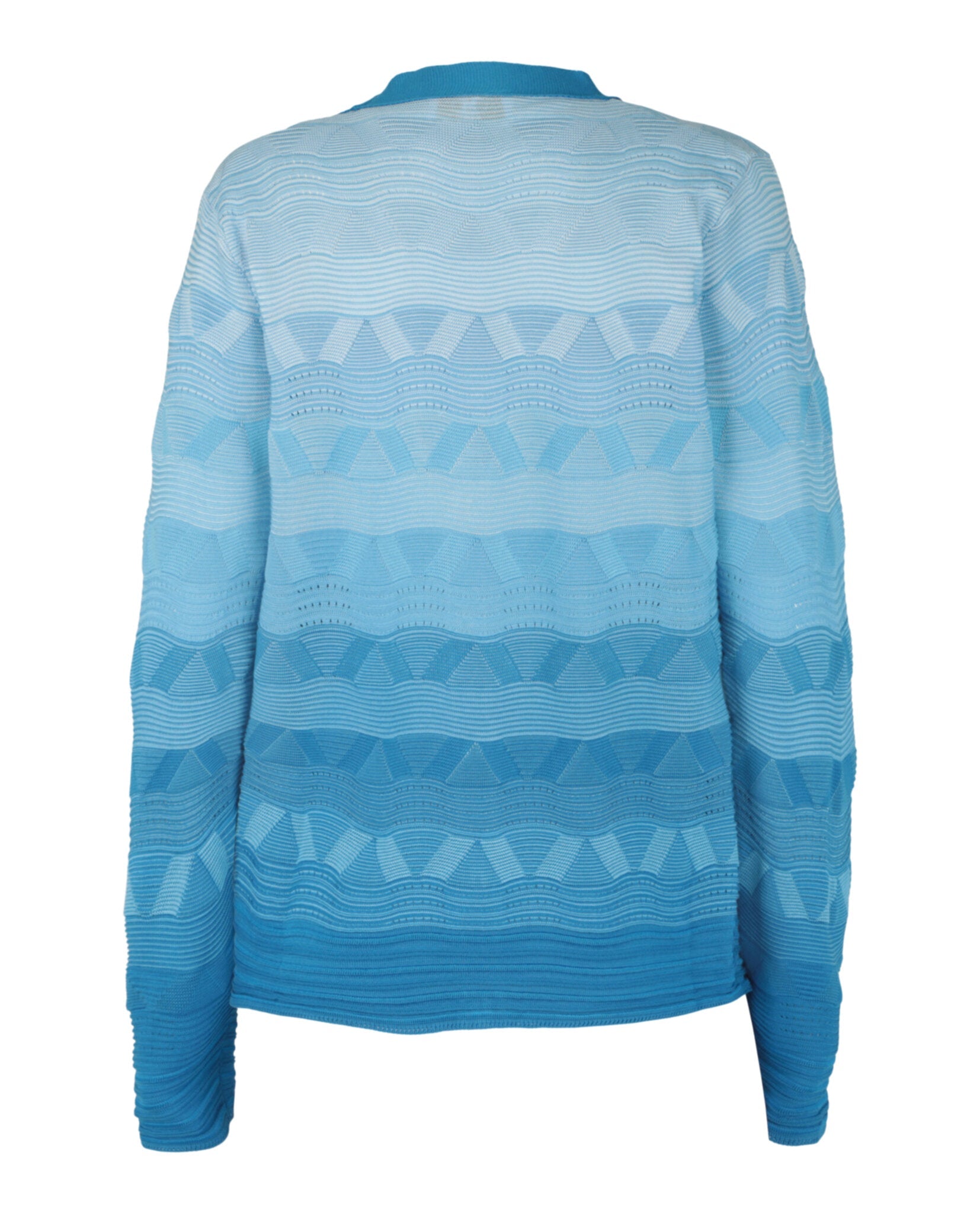 Wave-Pattern Slim Cardigan