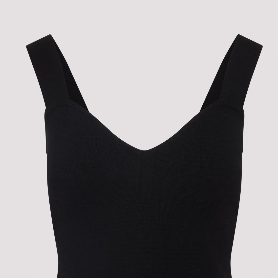 Black Midi Dress With Flattering V-Neckline