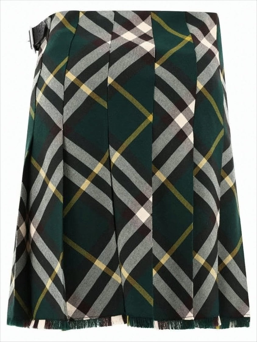 Tartan Plaid Midi Skirt