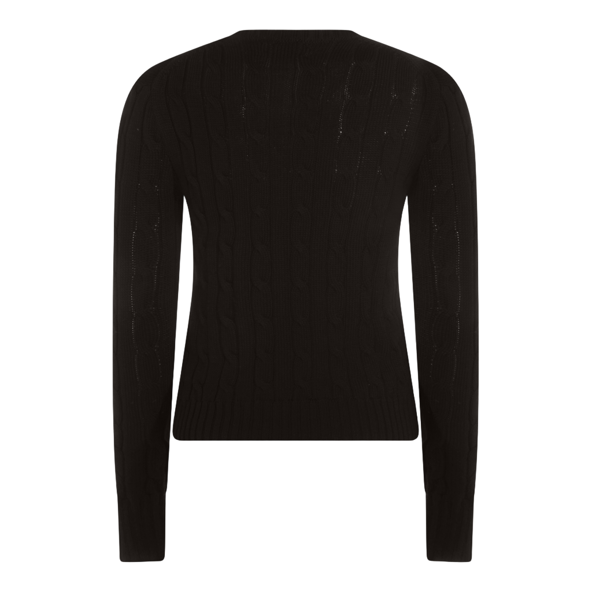 Cable-Knit Sweater with Classic Crew Neckline