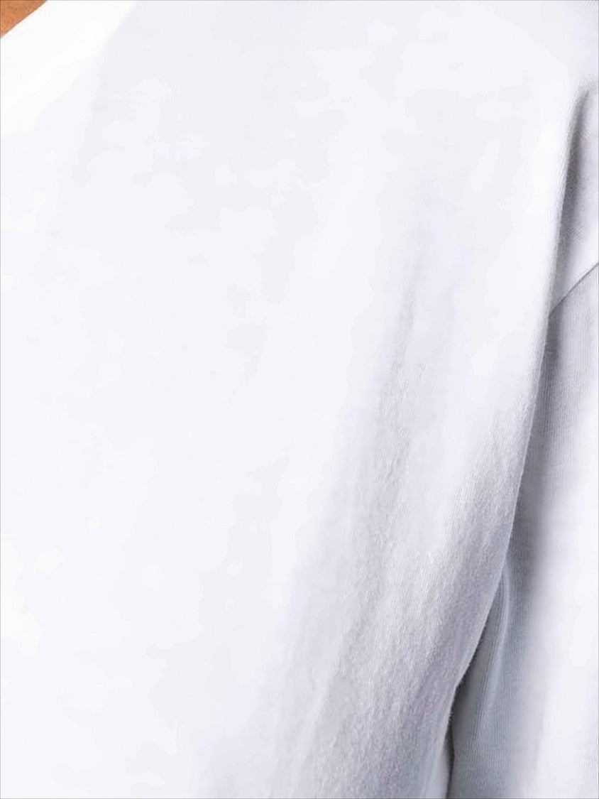 Long-Sleeved Crew Neck Top with Design