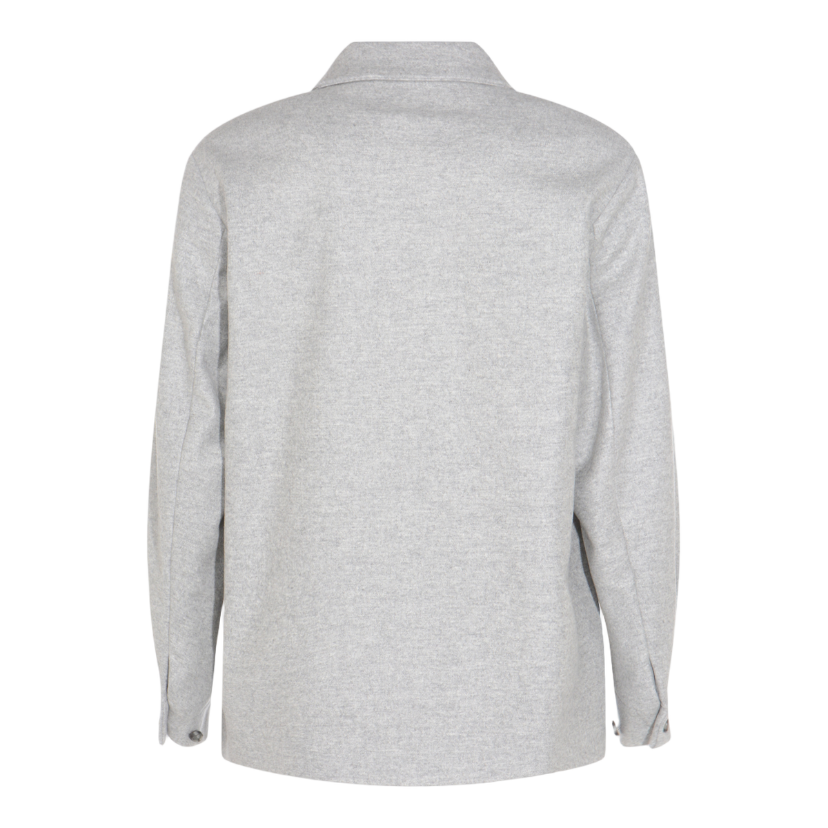 Heathered Grey Jacket with Classic Collar