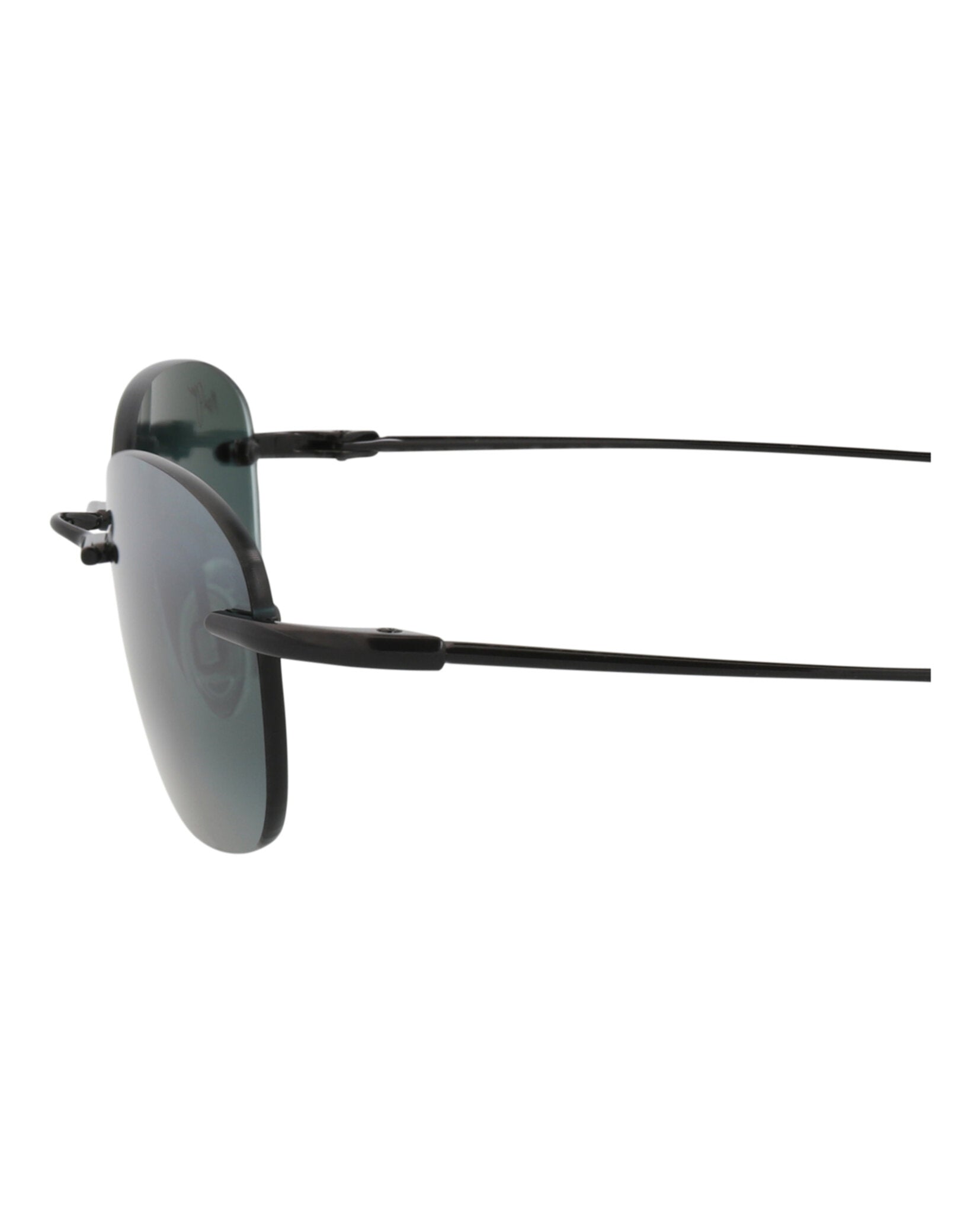 Round-Frame Memory Metal Sunglasses