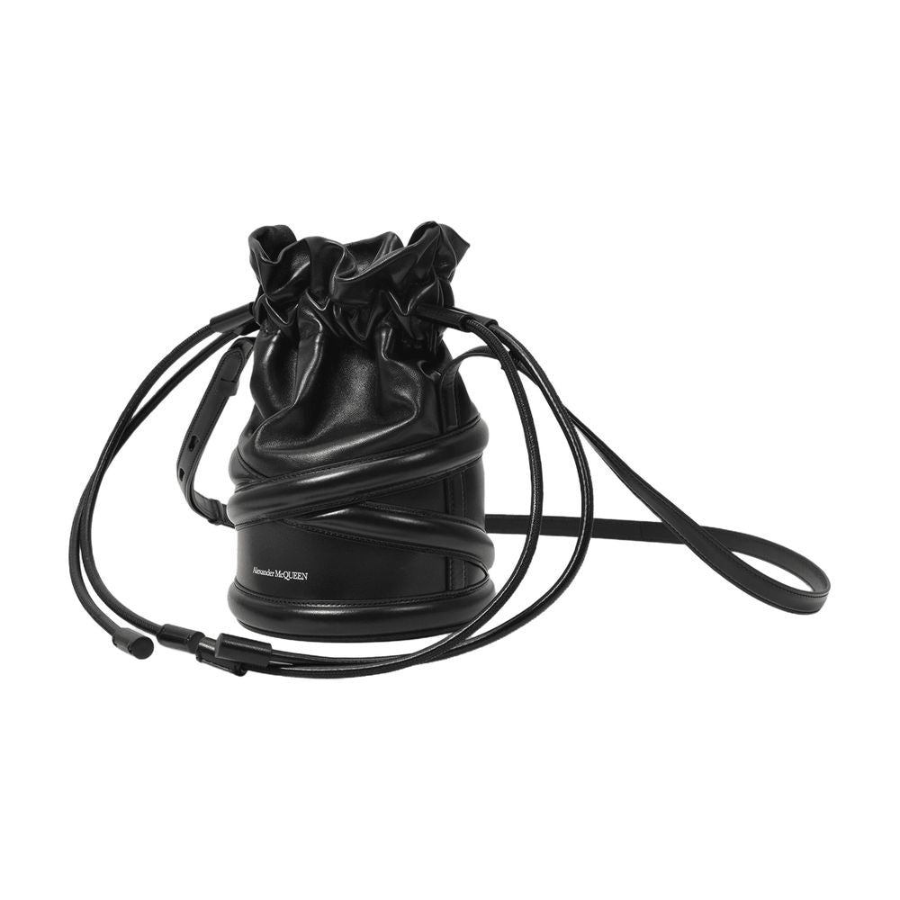 Soft Curve Bag In Black Leather