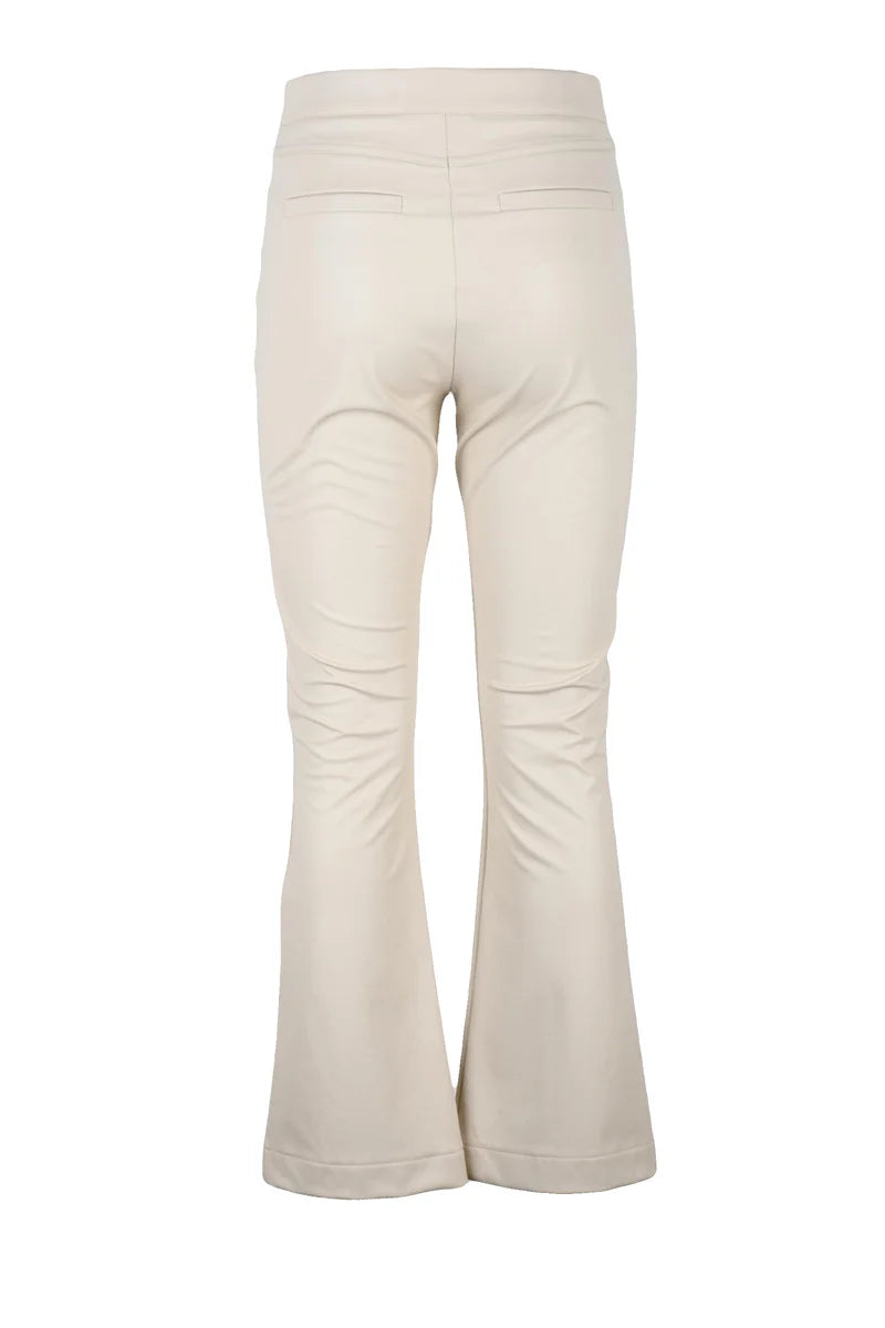 Slightly Flared White Trousers