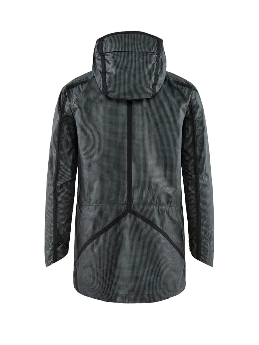 Pinstripe Detail Hooded Coat