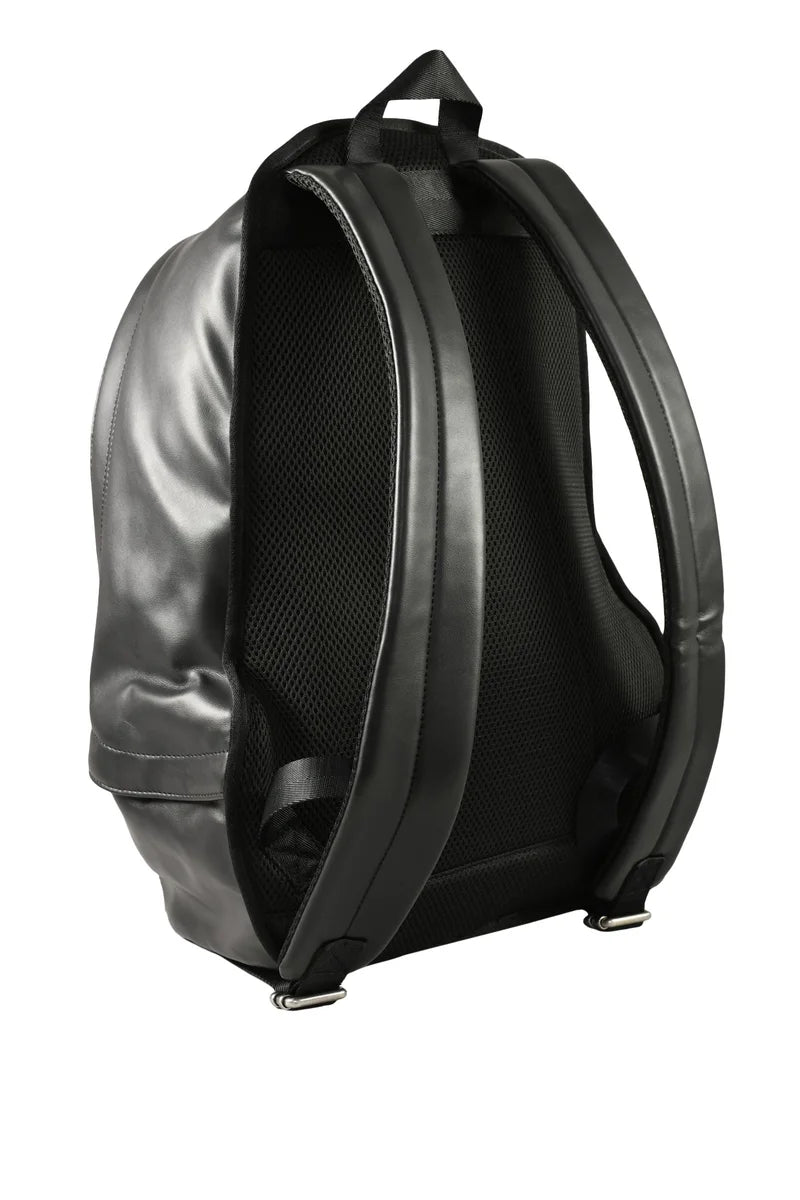 Polyurethane/Polyester Backpack - Black
