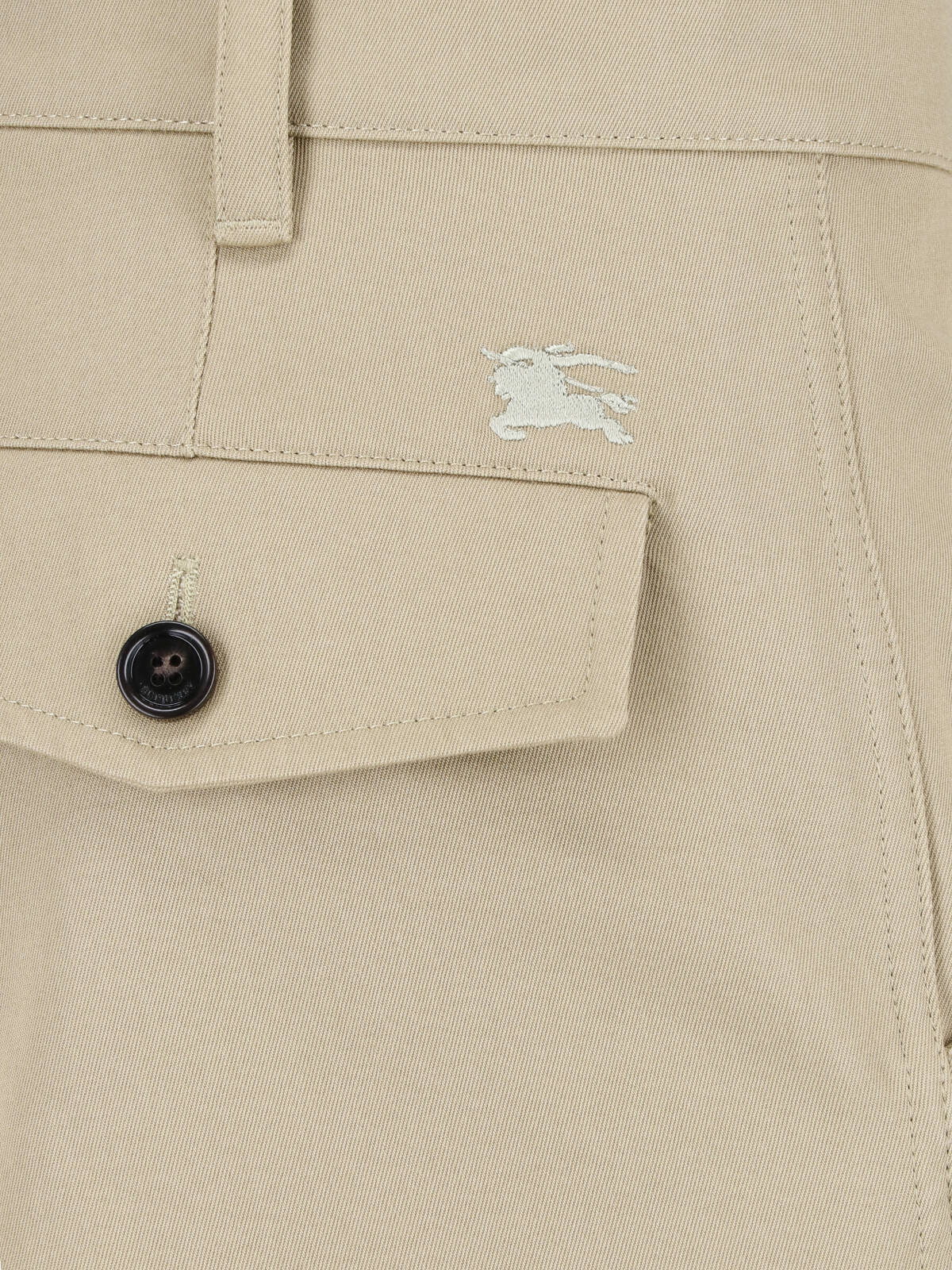 Beige Arthur Straight-Leg Cotton Trousers
