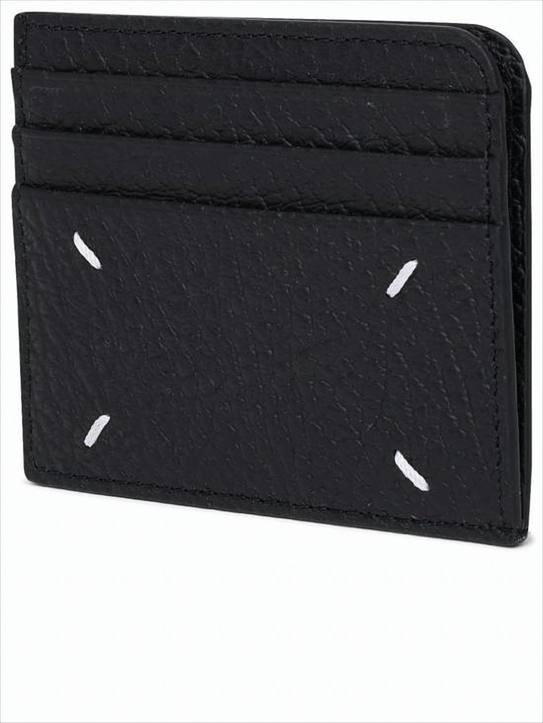 Textured Black Leather Cardholder