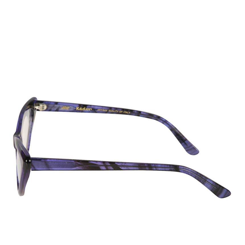 Papilio Translucent Purple and Black Marbled Cat-Eye Sunglasses