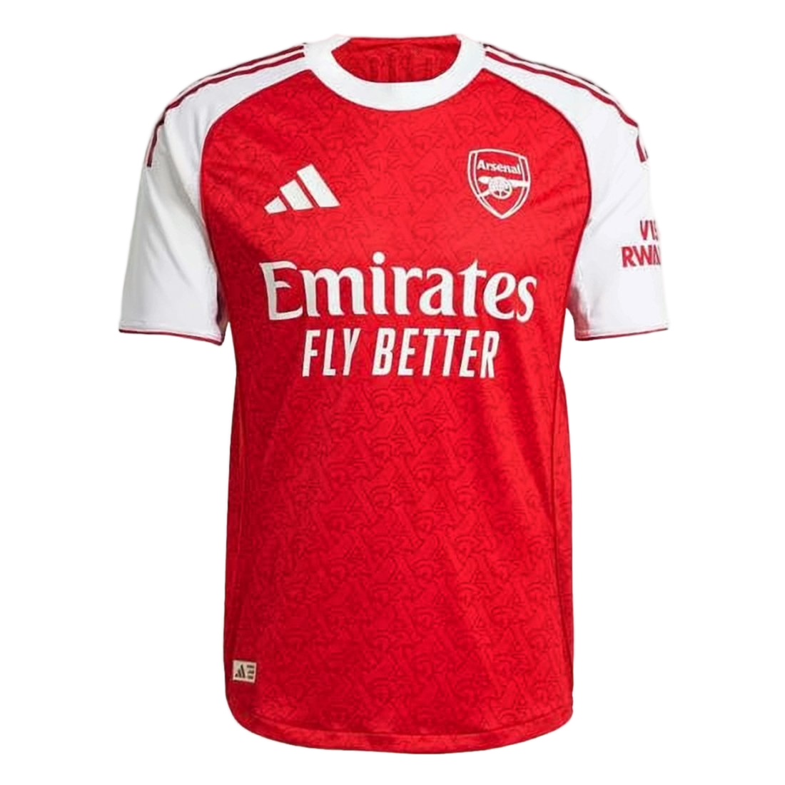 Men'S Red Training T-Shirt With Contrasting Sleeves