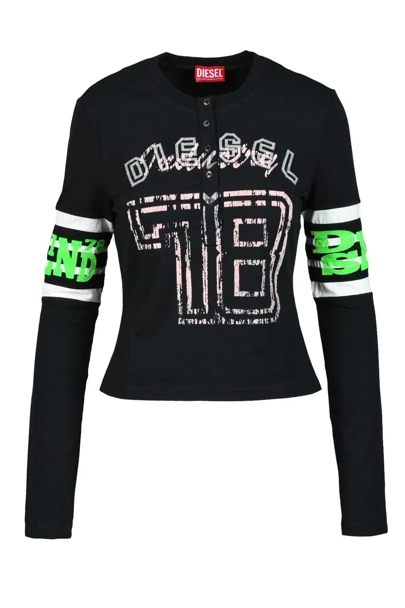 Henley T-shirt - Black