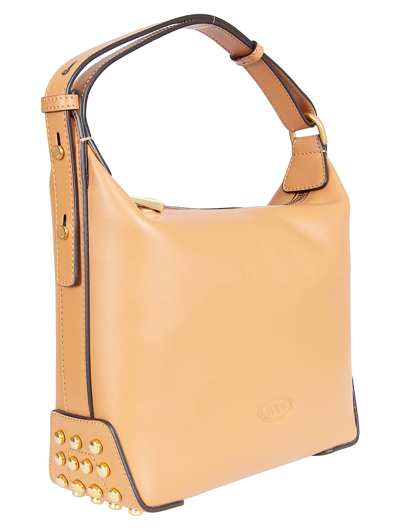 Smooth Calfskin Leather Rectangular Bag with Adjustable Handle
