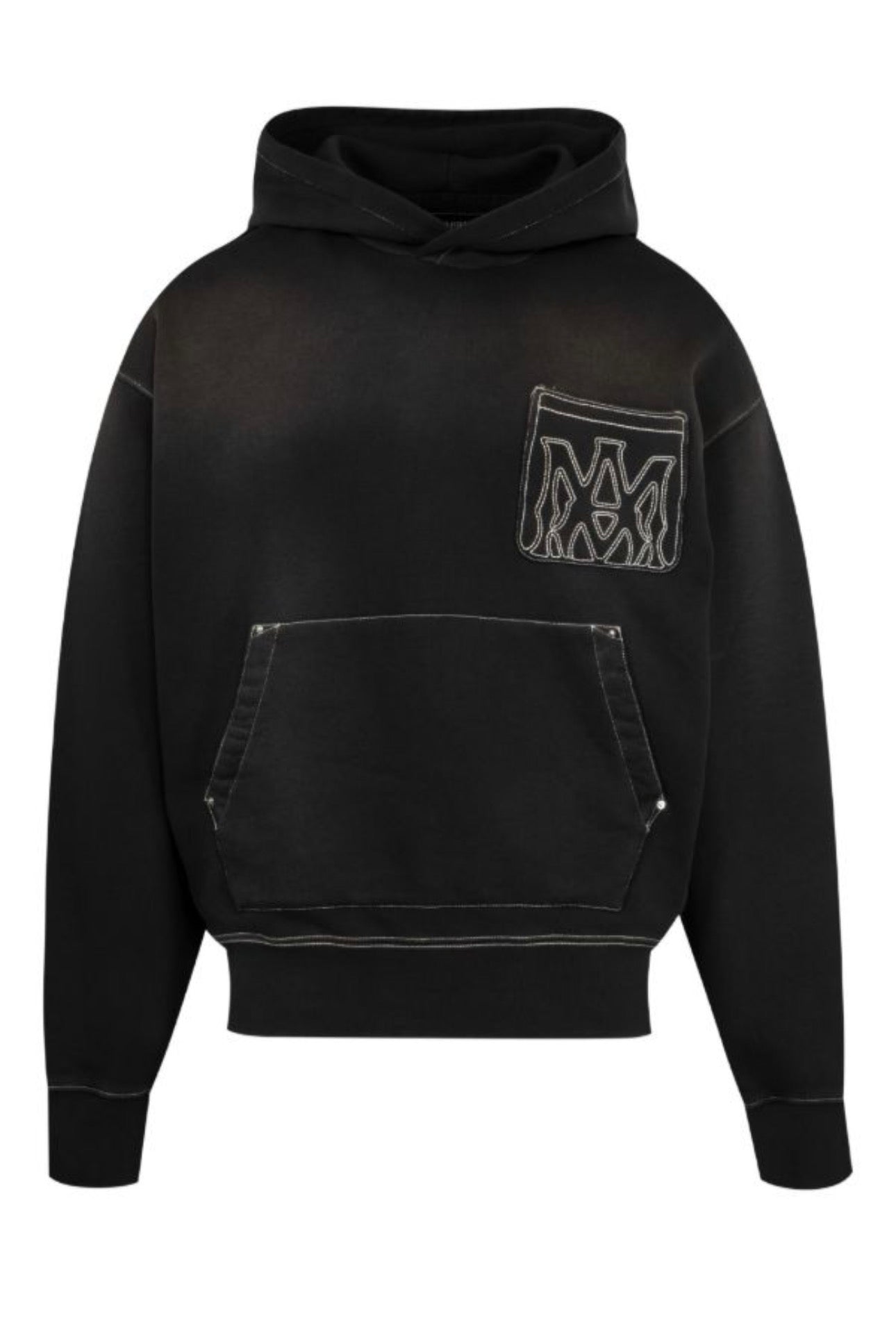 Black Outline Oversized Hoodie