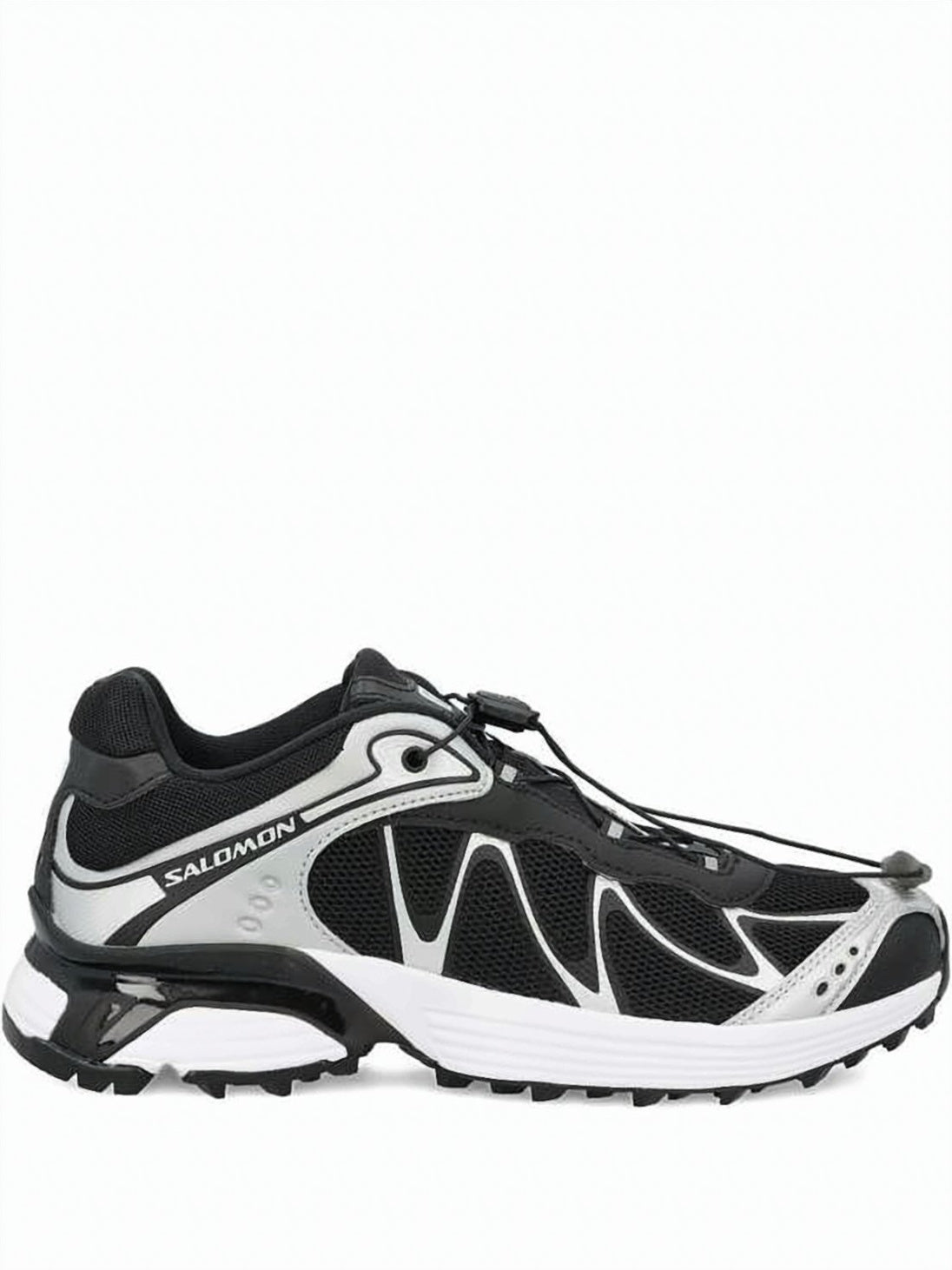 Dynamic Black Textile Sneakers