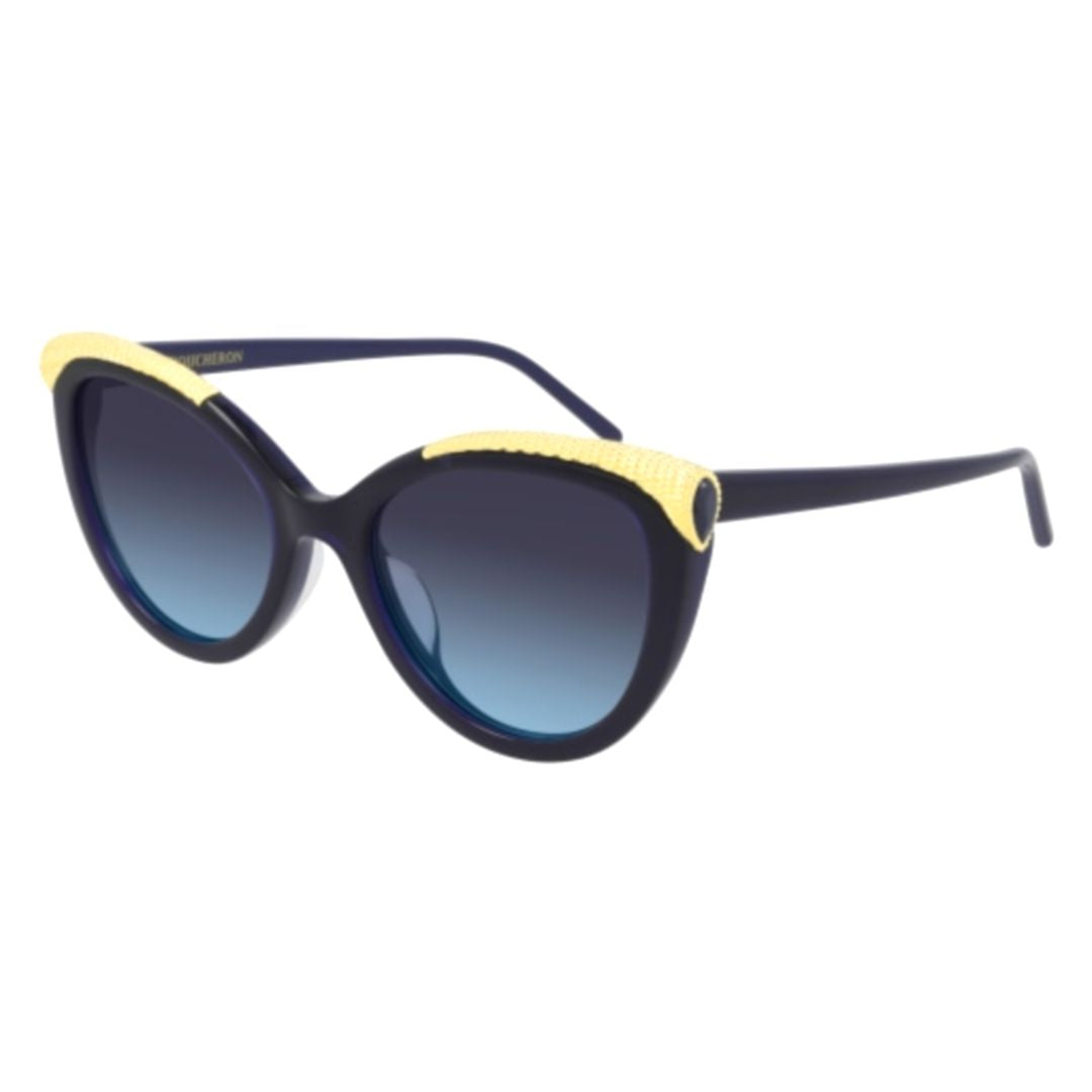 Bc0116s Cat-Eye Sunglasses with Textured Yellow Accents