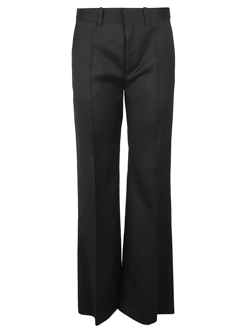 Wide-Leg Tailored Trousers With Structured Waistband