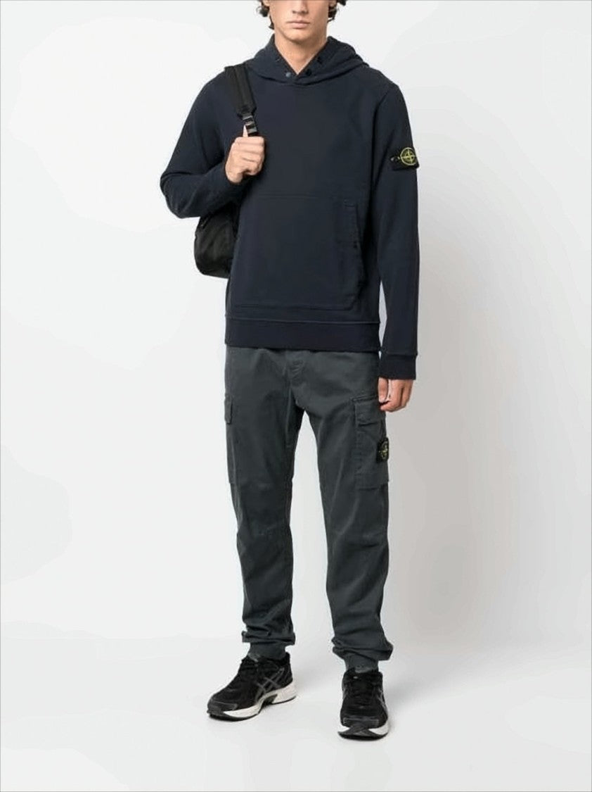 Classic Pullover Hoodie with Distinctive Patch Logo