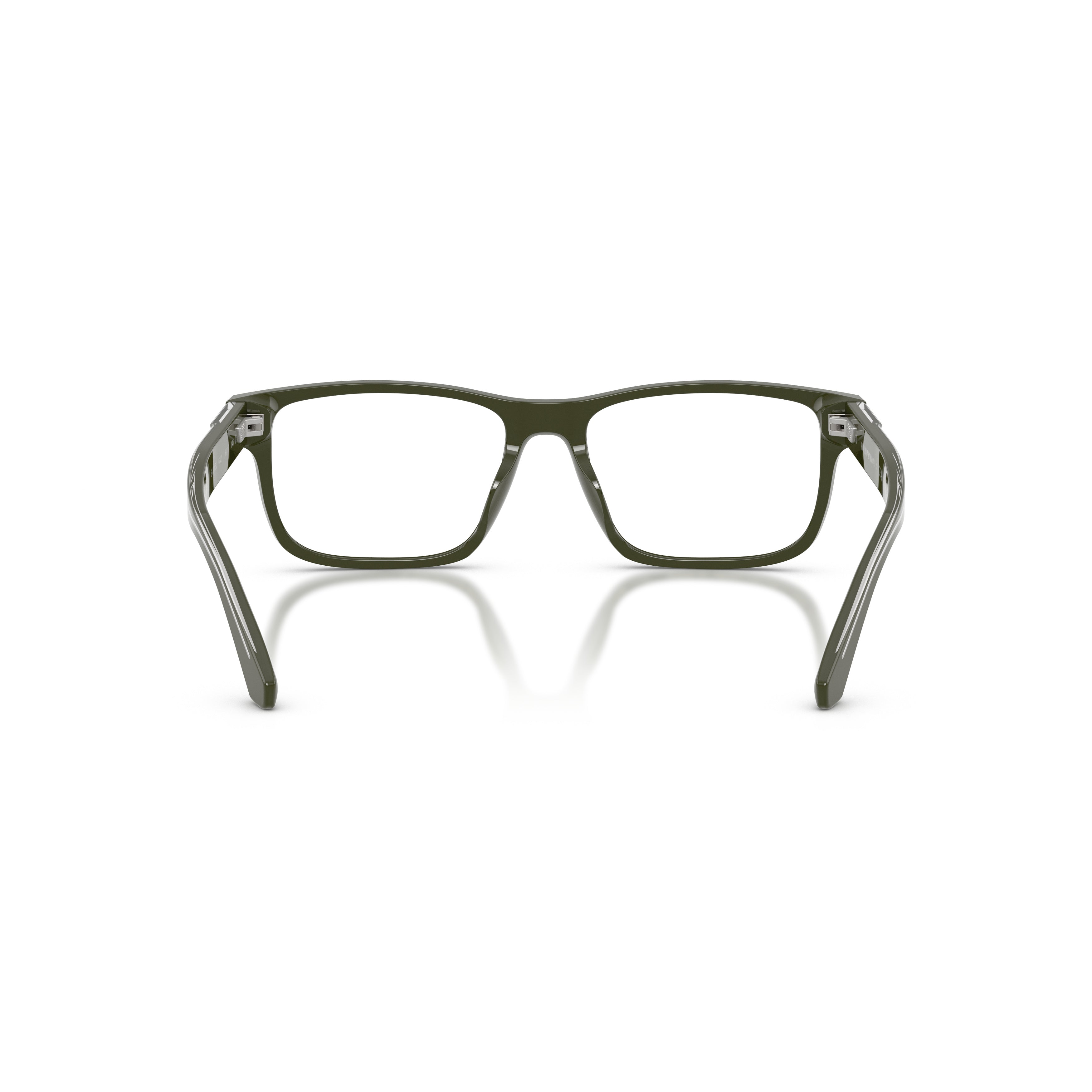 0ea3265u Rectangular Acetate Eyeglasses with Metallic Accents