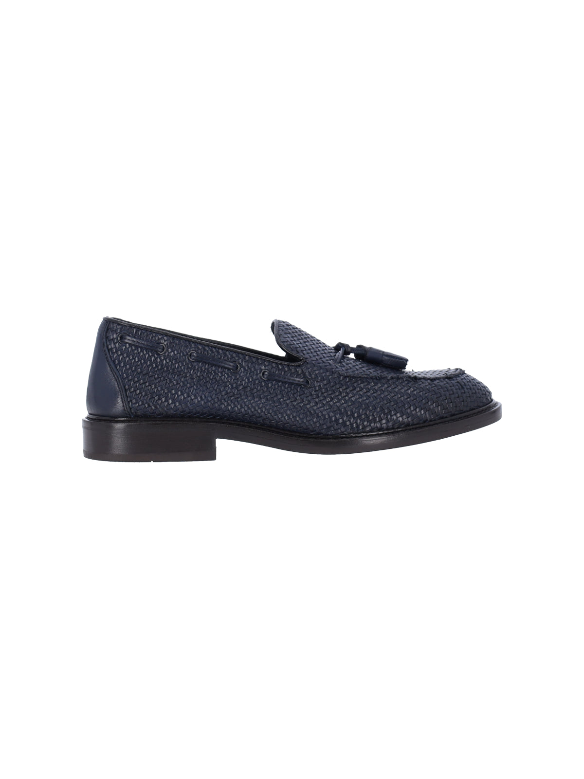 Braided Tassel Loafers – Navy