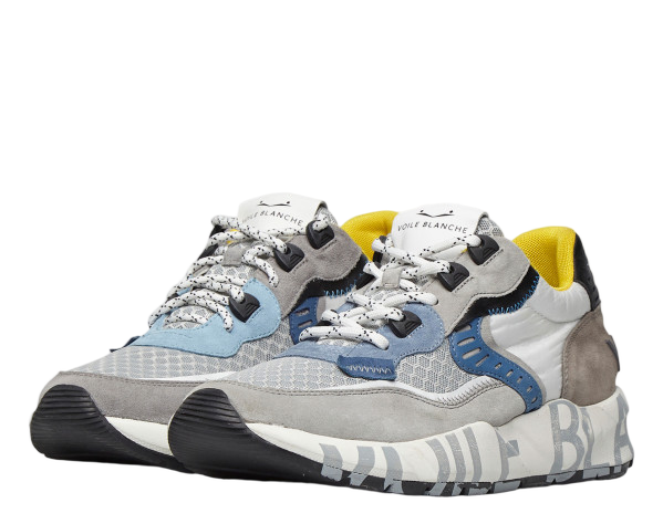 Sporty Blue Sneakers With Technical Fabric