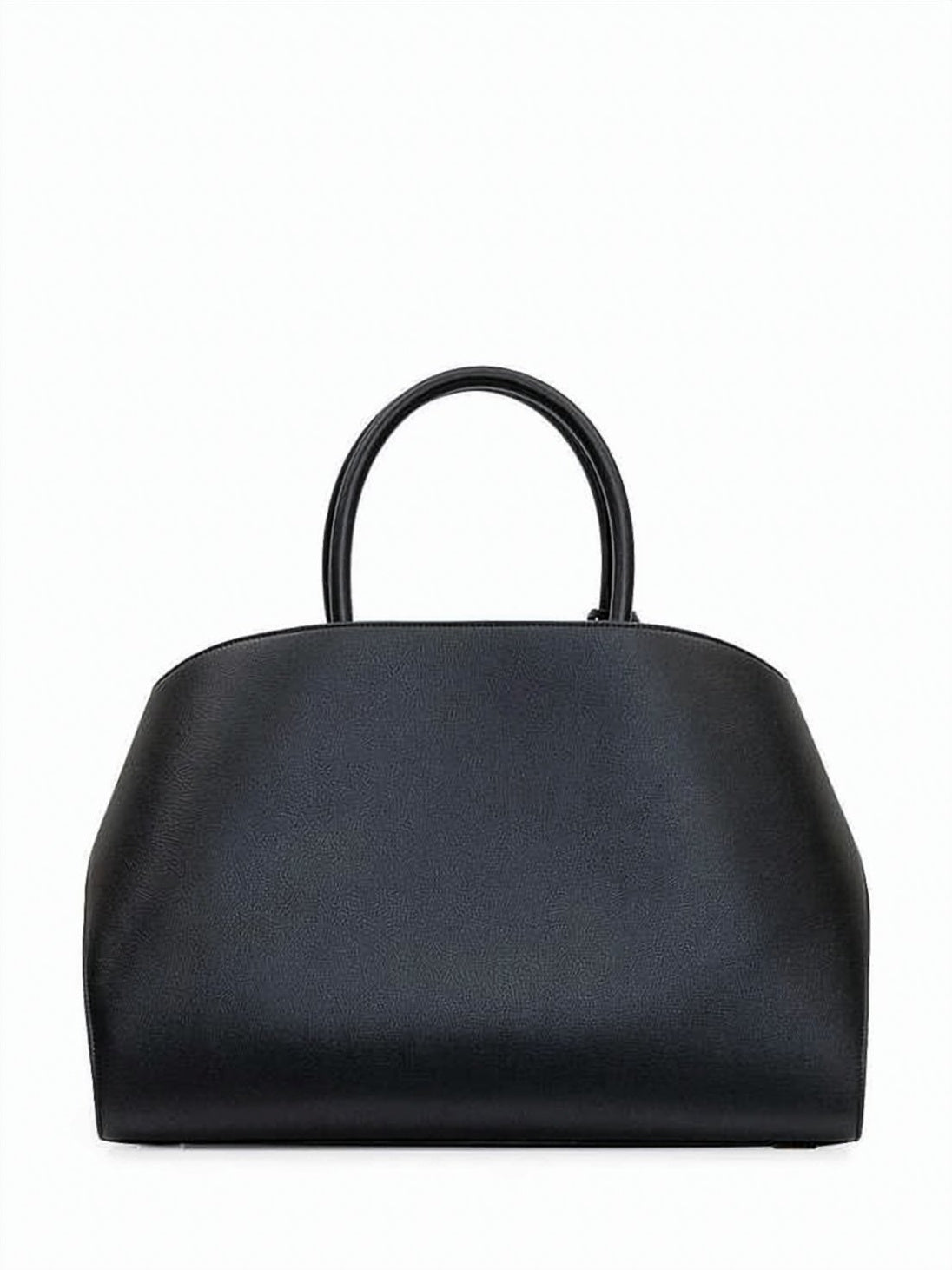 Structured Calf Leather Shoulder Bag