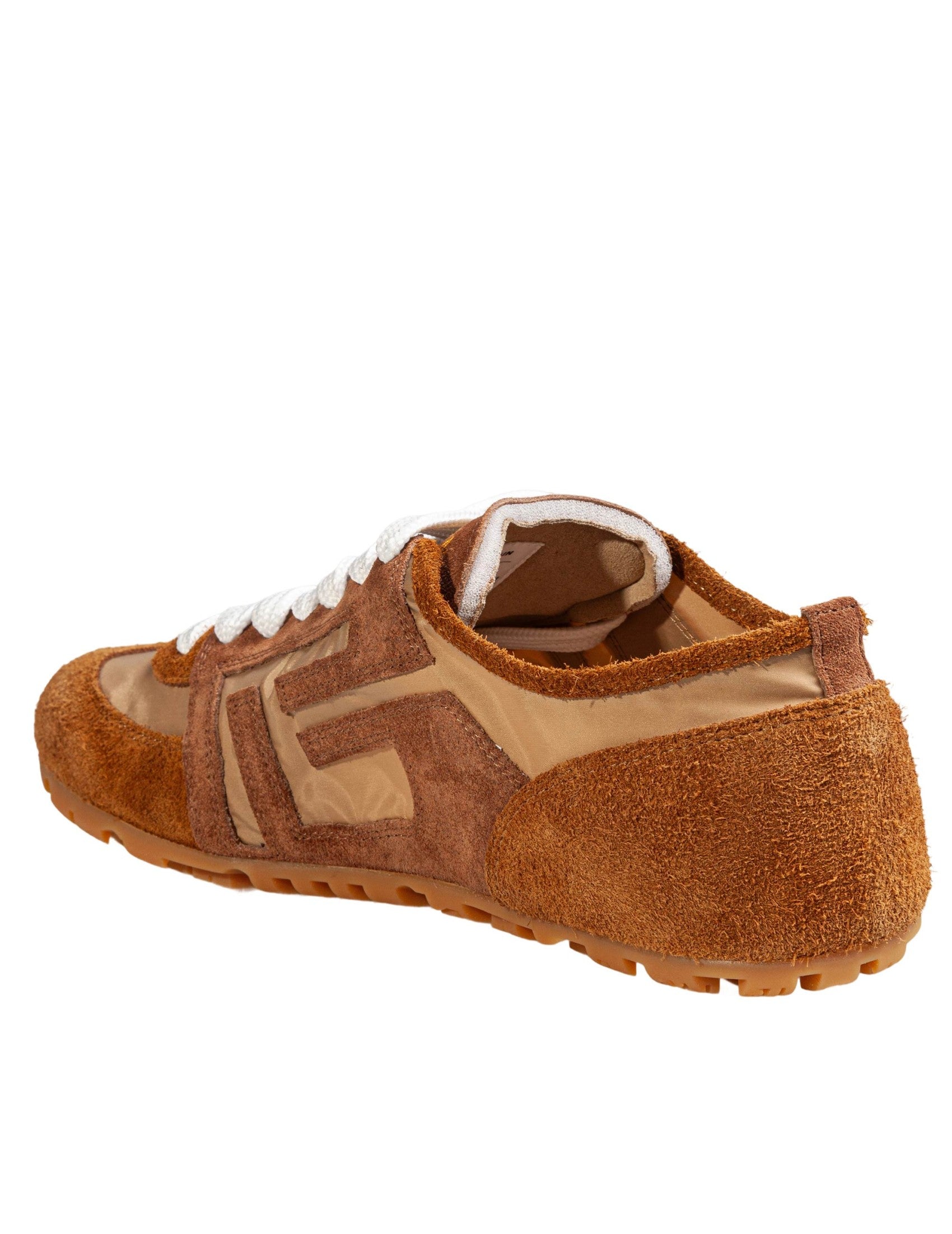 Racer 45 Beige Suede Sneakers