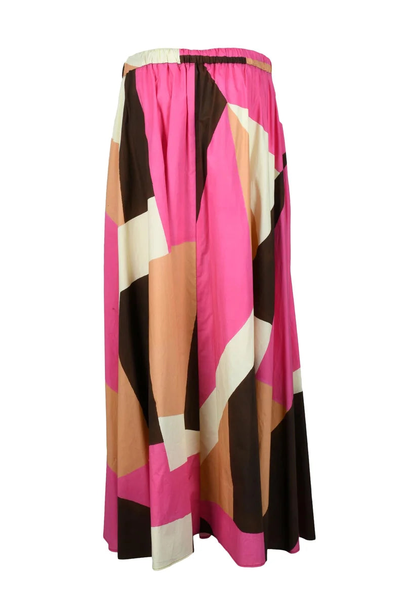 Long Cotton Skirt - Multicolor