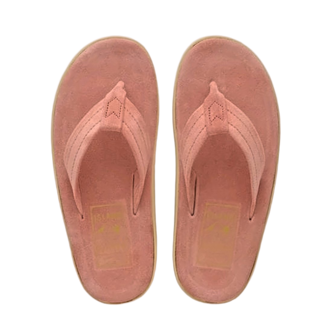 Suede-Like Pink Mule Slippers with Footbed