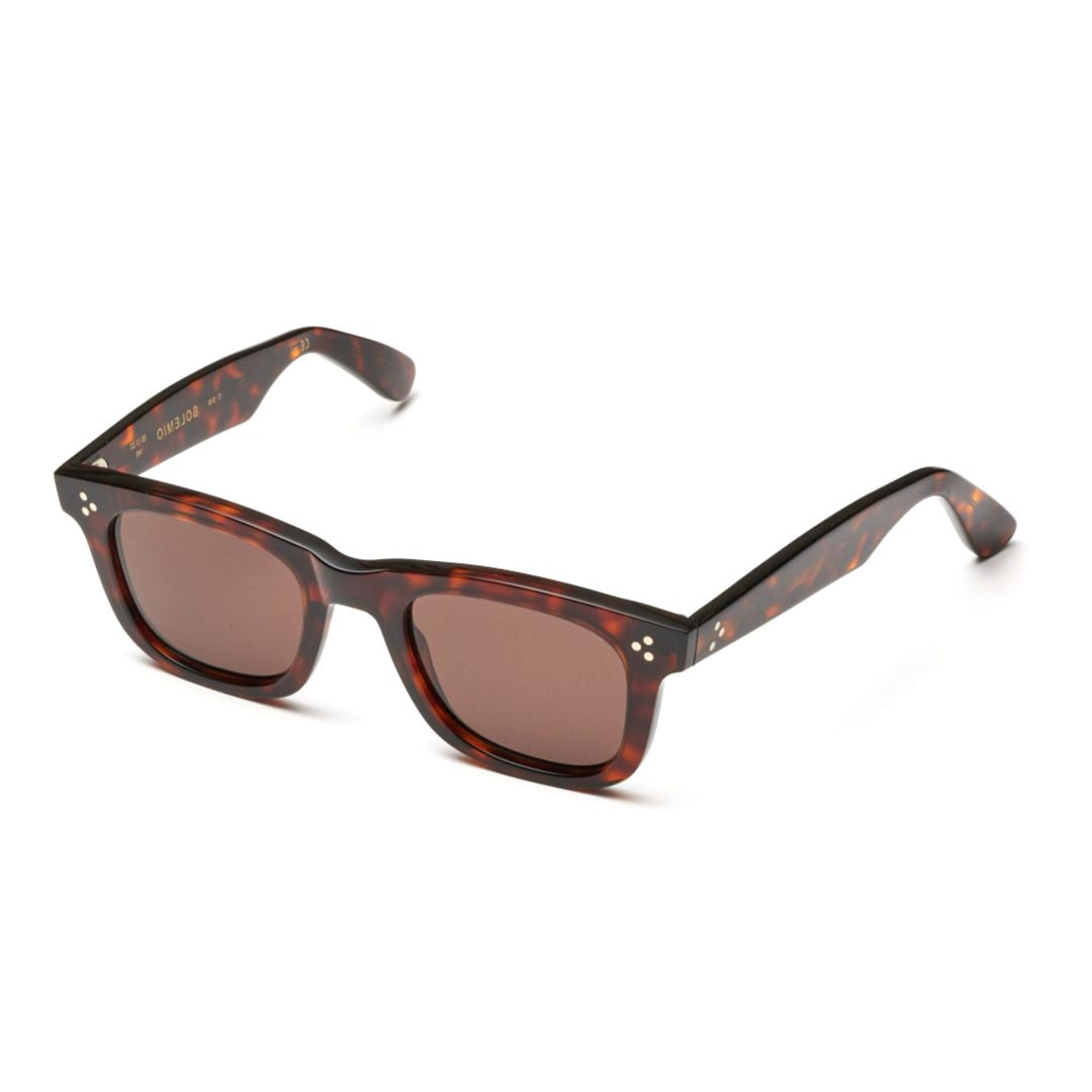 Solemio Rectangular Tortoiseshell Sunglasses with Gradient Lenses