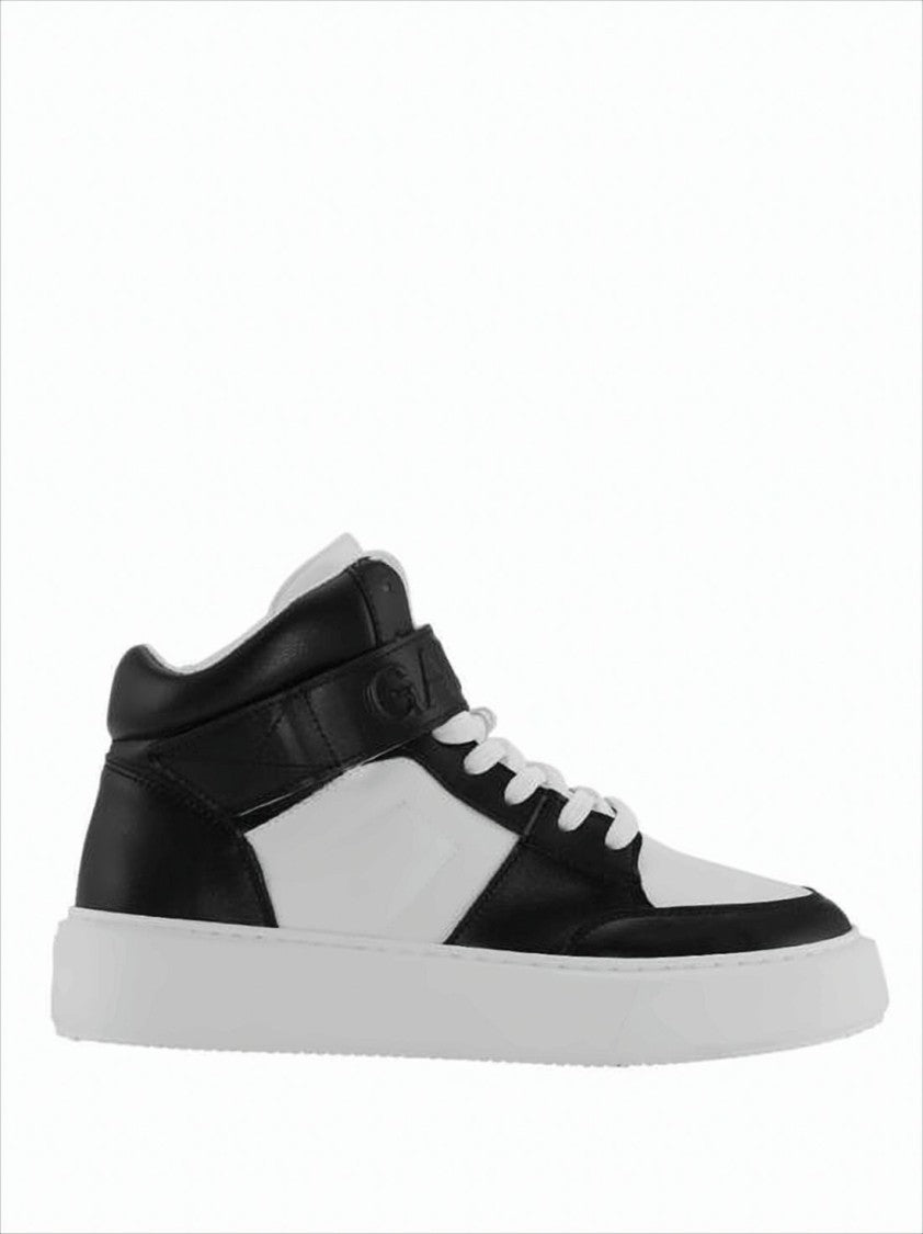 Mid-Top Sneakers with Color Block Design and Branded Ankle Strap