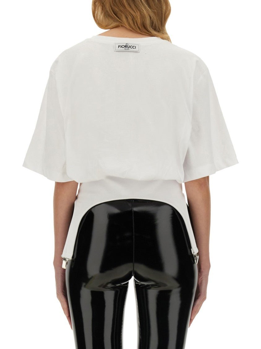 T-Shirt With Stylish Suspenders