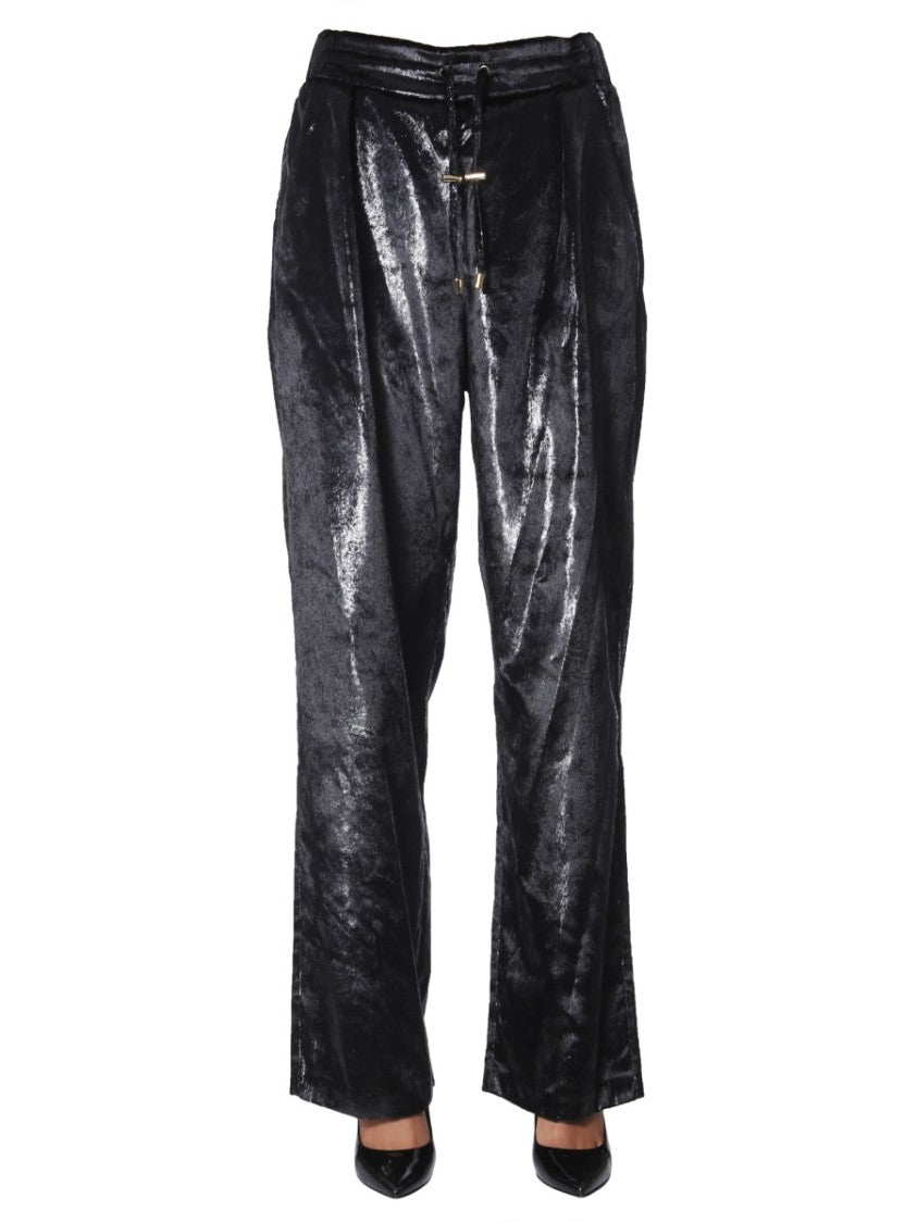 Velvet Lurex Wide Pants