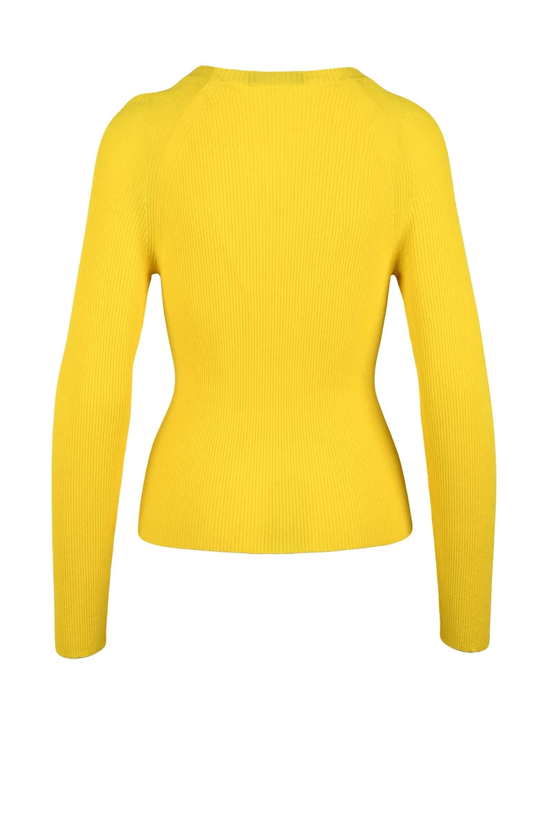 Ribbed Underlayer Top - Yellow