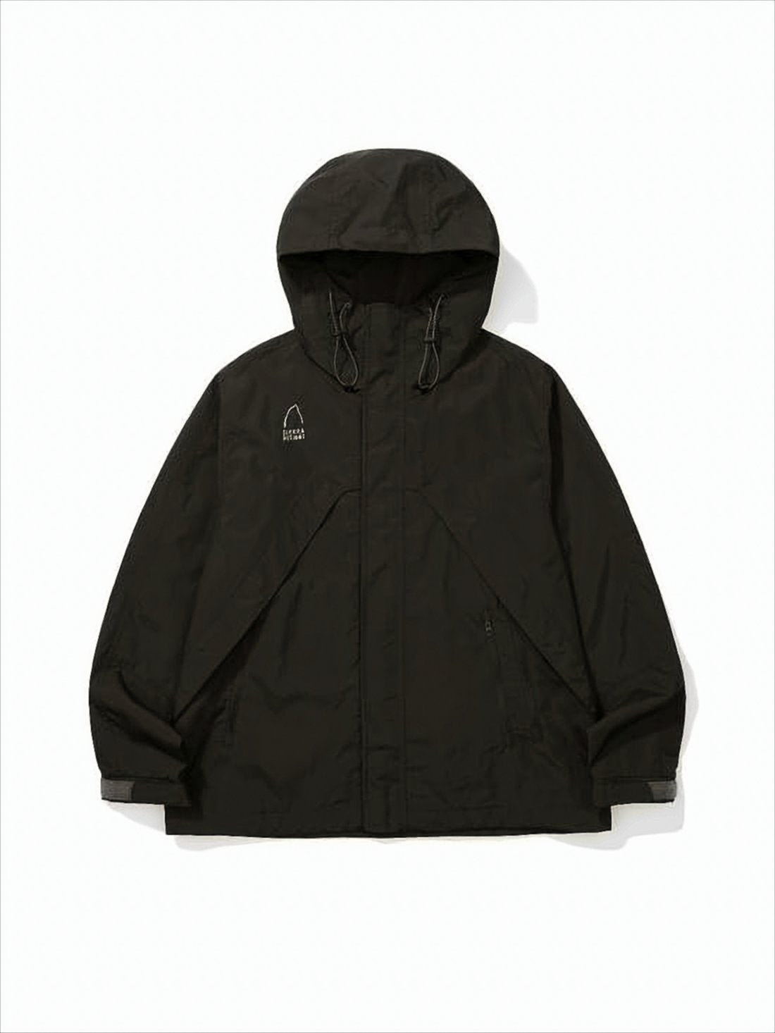 Boxy Cropped Jacket with Hood