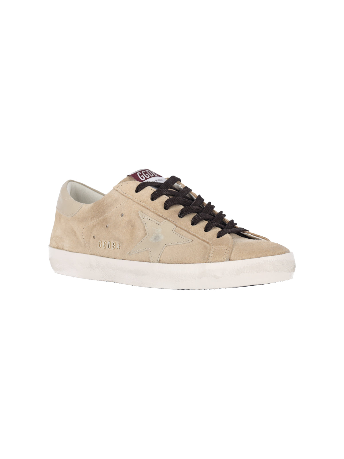 Beige Super-Star Calf Suede Low-Top Sneakers