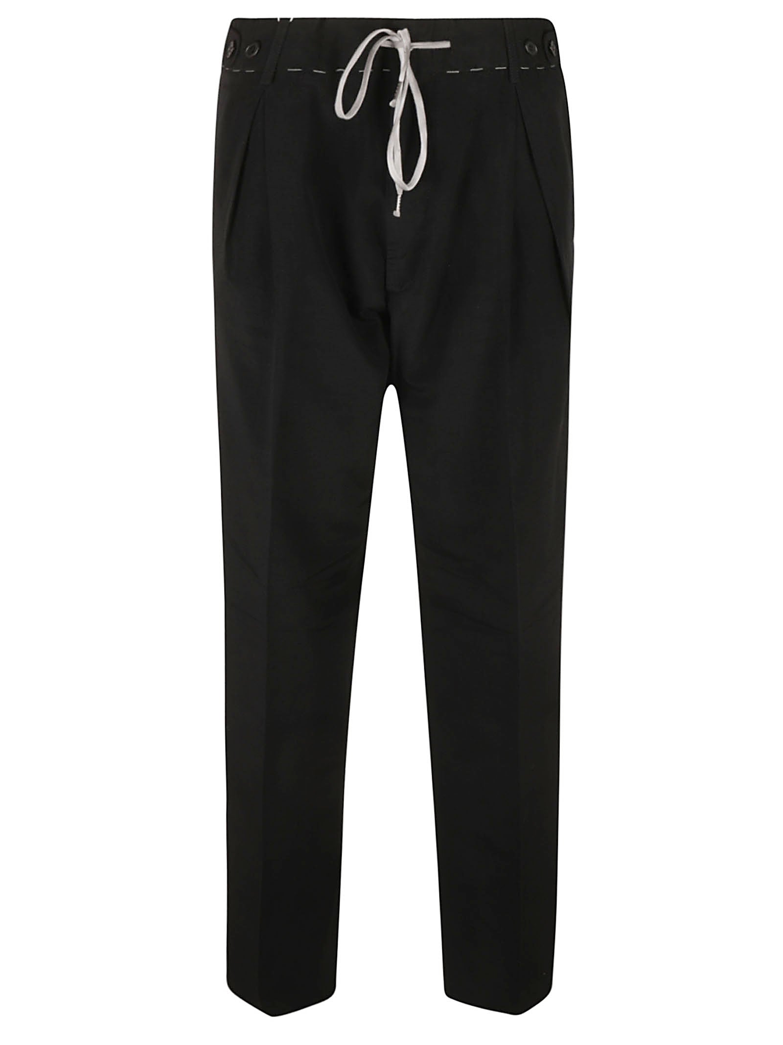 Tailored Black Trousers with Subtle Sheen