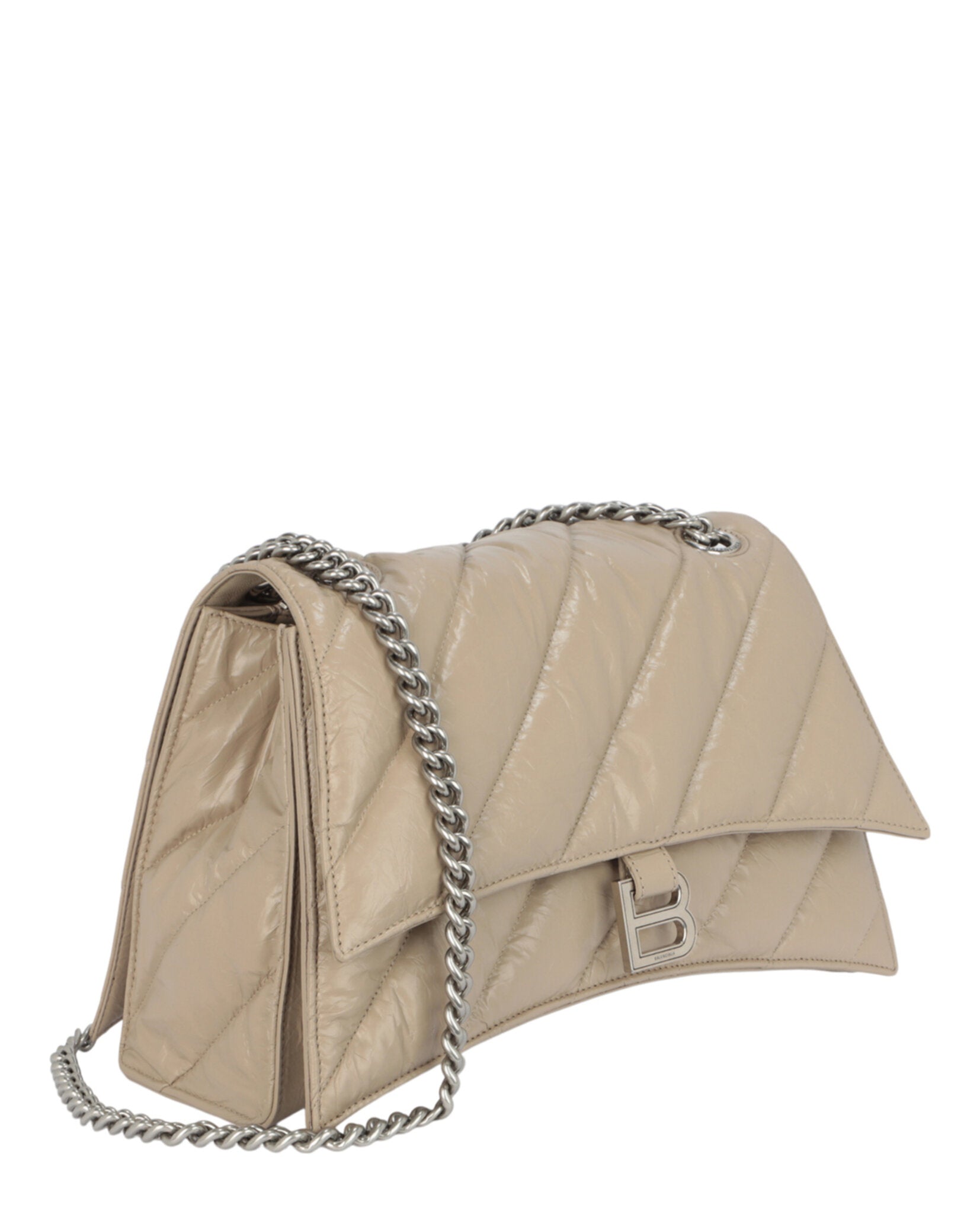 Crush Quilted Chain Shoulder Bag